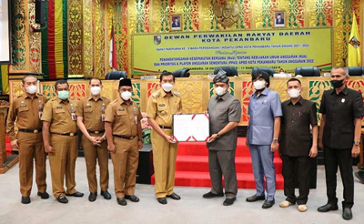 KUA-PPAS APBD Murni Pekanbaru 2022 Disepakati Rp2,56 Triliun